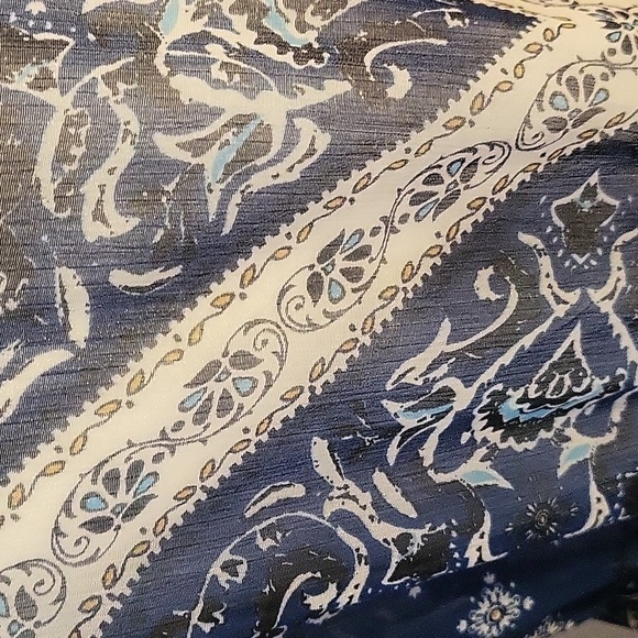 Xhilaration Long Sleeve Tie Front Semi-Sheer Long Cover Up Kimono - Size XS - Picture 8 of 10